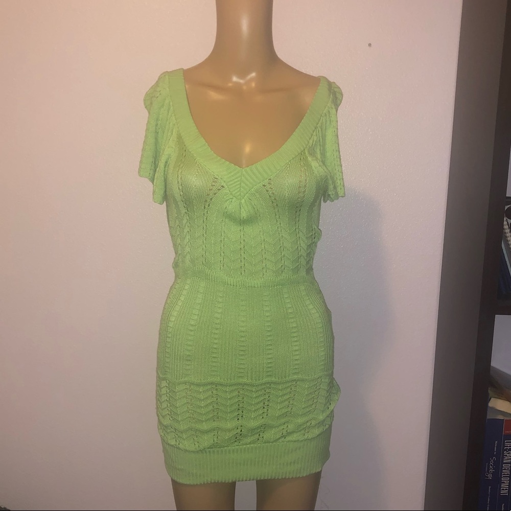 Sweater blouse LIME GREEN